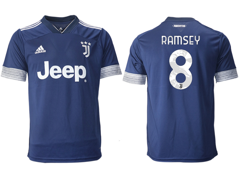 Men 2020-2021 club Juventus away aaa version #8 blue Soccer Jerseys